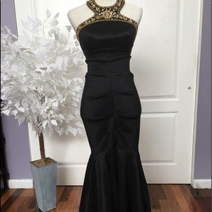 Formal black dress size 4P XScape